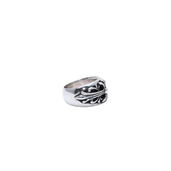 Very good condition CHROME HEARTS FLORAL CROSS Ring Weight approx. 16.33g Size 18 Sterling Silver Used 4a003113