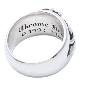 Very good condition CHROME HEARTS FLORAL CROSS Ring Weight approx. 16.33g Size 18 Sterling Silver Used 4a003113