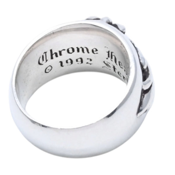 Very good condition CHROME HEARTS FLORAL CROSS Ring Weight approx. 16.33g Size 18 Sterling Silver Used 4a003113
