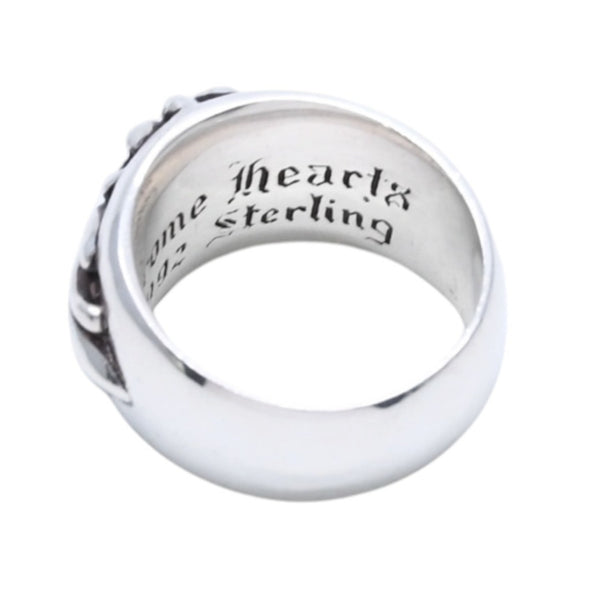 Very good condition CHROME HEARTS FLORAL CROSS Ring Weight approx. 16.33g Size 18 Sterling Silver Used 4a003113