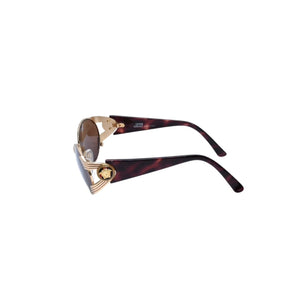 Gianni Versace ジャンニ ヴェルサーチ サングラス アイウェア S65 31L メデューサ べっ甲カラー ブラウン ゴールド 美品 中古 4a002986