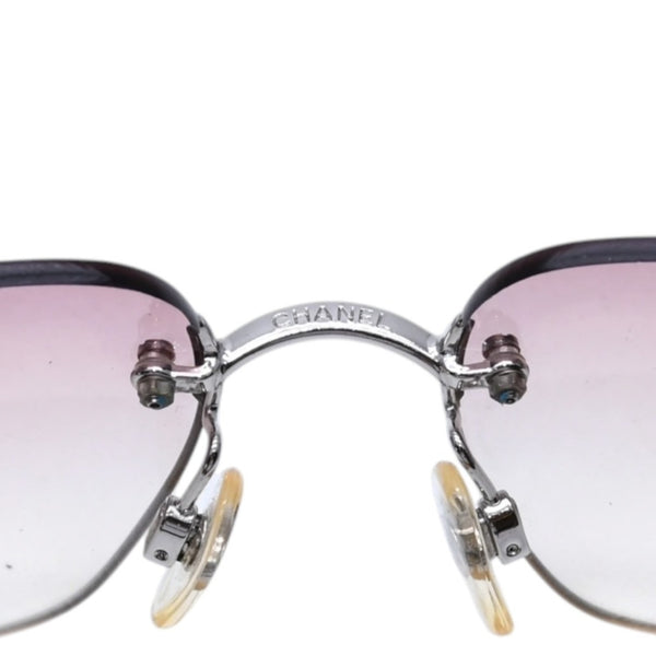 極美品 CHANEL シャネル リムレス サングラス アイウェア 4017-D c.124/58 サイズ62□17 120 ココマーク ピンク グラデーション 中古 4a002990
