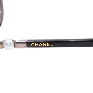 新品未使用 CHANEL シャネル シールド サングラス アイウェア 4170-H c.304/3B ココマーク フェイクパール Collection Perle 中古 4a002988
