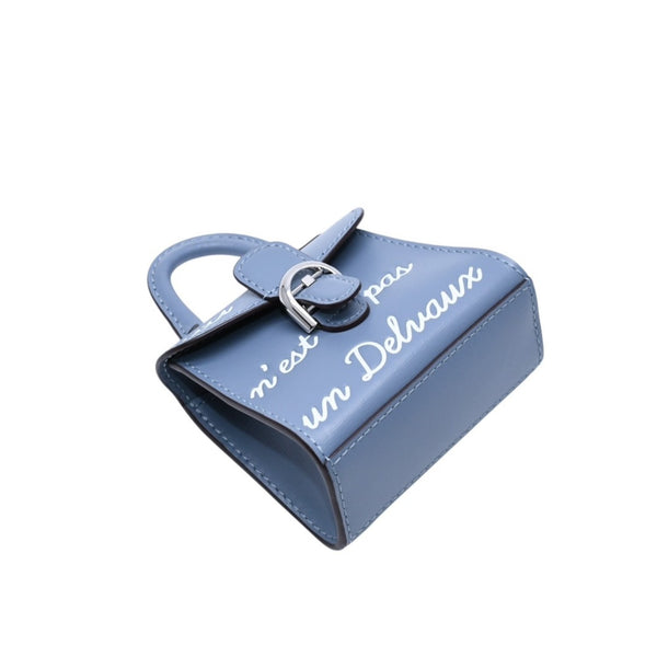新品未使用 DELVAUX デルヴォー BRILLANT GAND ブリヨン ガン バッグチャーム RENE MAGRITTE ルネ マグリット ボックスカーフ 中古 4a002840
