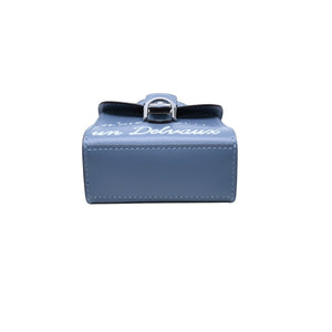 新品未使用 DELVAUX デルヴォー BRILLANT GAND ブリヨン ガン バッグチャーム RENE MAGRITTE ルネ マグリット ボックスカーフ 中古 4a002840