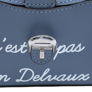 新品未使用 DELVAUX デルヴォー BRILLANT GAND ブリヨン ガン バッグチャーム RENE MAGRITTE ルネ マグリット ボックスカーフ 中古 4a002840