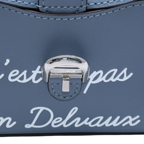 新品未使用 DELVAUX デルヴォー BRILLANT GAND ブリヨン ガン バッグチャーム RENE MAGRITTE ルネ マグリット ボックスカーフ 中古 4a002840