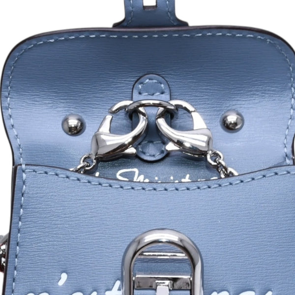 新品未使用 DELVAUX デルヴォー BRILLANT GAND ブリヨン ガン バッグチャーム RENE MAGRITTE ルネ マグリット ボックスカーフ 中古 4a002840