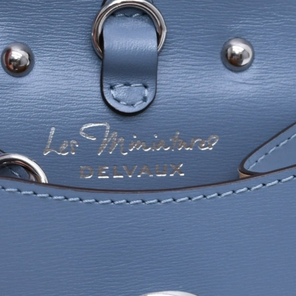 新品未使用 DELVAUX デルヴォー BRILLANT GAND ブリヨン ガン バッグチャーム RENE MAGRITTE ルネ マグリット ボックスカーフ 中古 4a002840
