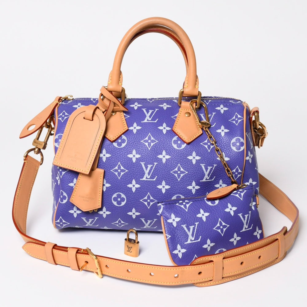 Very good condition LOUIS VUITTON Speedy P9 Bandouliere 25 Handbag M11562 Purple Used 4a003090