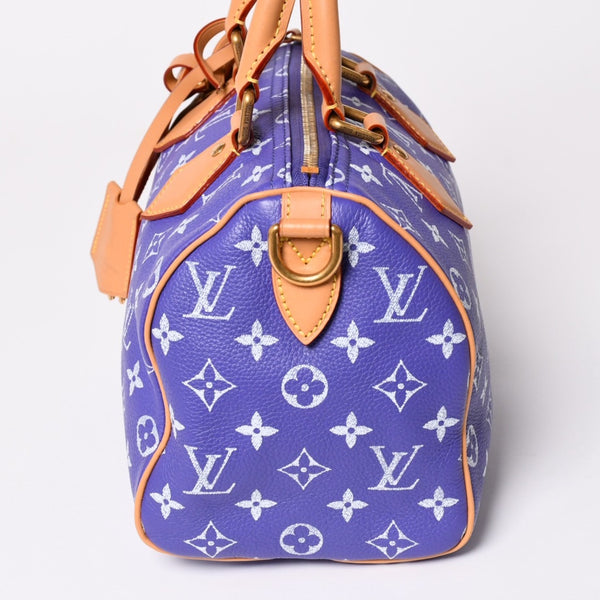 極美品 LOUIS VUITTON ルイヴィトン スピーディ P9 バンドリエール 25 ハンドバッグ M11562 パープル 中古 4a003090