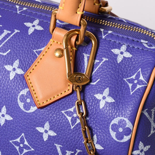 極美品 LOUIS VUITTON ルイヴィトン スピーディ P9 バンドリエール 25 ハンドバッグ M11562 パープル 中古 4a003090