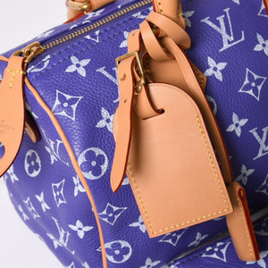 極美品 LOUIS VUITTON ルイヴィトン スピーディ P9 バンドリエール 25 ハンドバッグ M11562 パープル 中古 4a003090