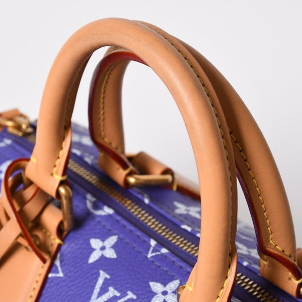 極美品 LOUIS VUITTON ルイヴィトン スピーディ P9 バンドリエール 25 ハンドバッグ M11562 パープル 中古 4a003090