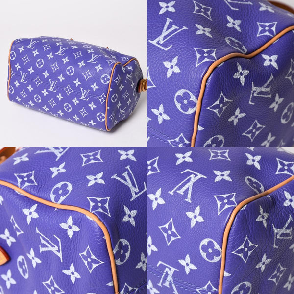 極美品 LOUIS VUITTON ルイヴィトン スピーディ P9 バンドリエール 25 ハンドバッグ M11562 パープル 中古 4a003090