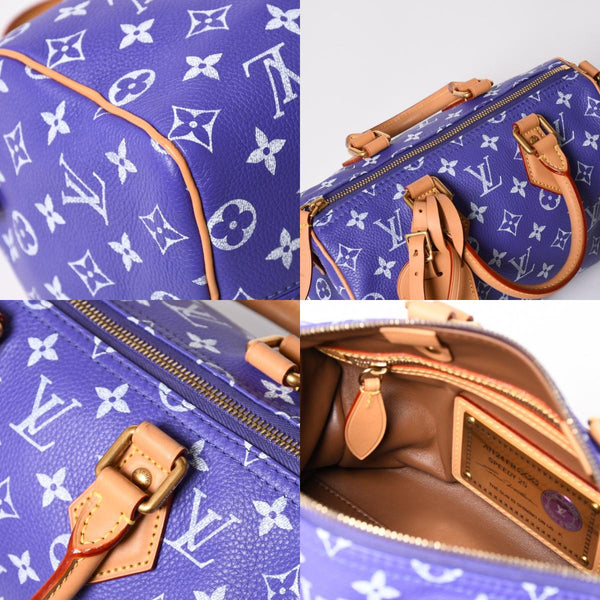 極美品 LOUIS VUITTON ルイヴィトン スピーディ P9 バンドリエール 25 ハンドバッグ M11562 パープル 中古 4a003090