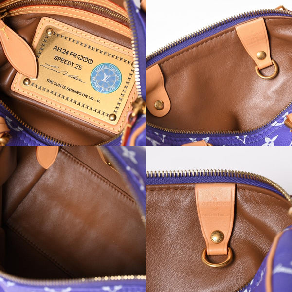 極美品 LOUIS VUITTON ルイヴィトン スピーディ P9 バンドリエール 25 ハンドバッグ M11562 パープル 中古 4a003090