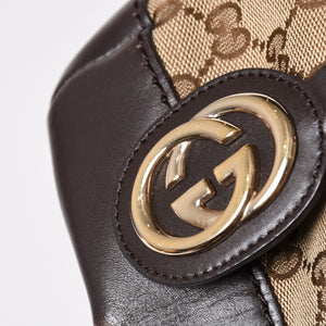 GUCCI グッチ スーキー トートバッグ 247902 ブラウン GGキャンバス ショルダーバッグ ブラウン 美品 中古 4a002943