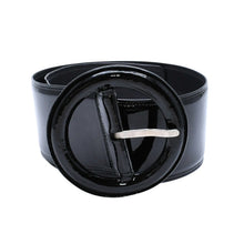 画像をギャラリービューアに読み込む, 極美品 YVES SAINT LAURENT イヴサンローラン YSL バックル ベルト ブラック MRC 444697 70 06 シルバー金具 中古 4a002663