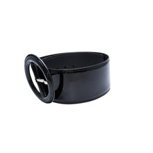 画像をギャラリービューアに読み込む, 極美品 YVES SAINT LAURENT イヴサンローラン YSL バックル ベルト ブラック MRC 444697 70 06 シルバー金具 中古 4a002663