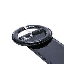 画像をギャラリービューアに読み込む, 極美品 YVES SAINT LAURENT イヴサンローラン YSL バックル ベルト ブラック MRC 444697 70 06 シルバー金具 中古 4a002663