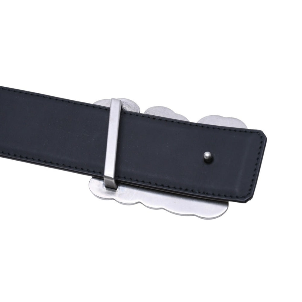 Very Good Condition LouisVuitton Belt LV Initial M8453 Reversible Brown Metal Silver Hardware Used 4a003001