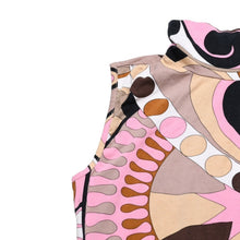 画像をギャラリービューアに読み込む, 極美品 EMILIO PUCCI エミリオプッチ 幾何学柄ノースリーブタートルネックトップス ブッチ柄 ノースリーブ マルチカラー XSサイズ 中古 4a002854