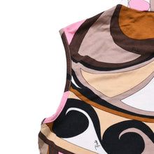 画像をギャラリービューアに読み込む, 極美品 EMILIO PUCCI エミリオプッチ 幾何学柄ノースリーブタートルネックトップス ブッチ柄 ノースリーブ マルチカラー XSサイズ 中古 4a002854