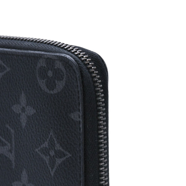 極美品 LOUIS VUITTON ルイヴィトン ジッピーウォレットヴェルティカル 長財布 モノグラムエクリプスキャンバス モノグラム ブラック シルバー金具 M62295 中古 4a003005