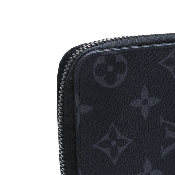 極美品 LOUIS VUITTON ルイヴィトン ジッピーウォレットヴェルティカル 長財布 モノグラムエクリプスキャンバス モノグラム ブラック シルバー金具 M62295 中古 4a003005