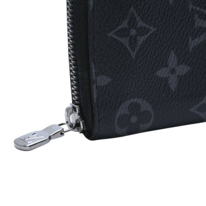 極美品 LOUIS VUITTON ルイヴィトン ジッピーウォレットヴェルティカル 長財布 モノグラムエクリプスキャンバス モノグラム ブラック シルバー金具 M62295 中古 4a003005