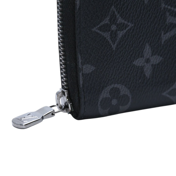 極美品 LOUIS VUITTON ルイヴィトン ジッピーウォレットヴェルティカル 長財布 モノグラムエクリプスキャンバス モノグラム ブラック シルバー金具 M62295 中古 4a003005