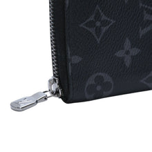 画像をギャラリービューアに読み込む, 極美品 LOUIS VUITTON ルイヴィトン ジッピーウォレットヴェルティカル 長財布 モノグラムエクリプスキャンバス モノグラム ブラック シルバー金具 M62295 中古 4a003005