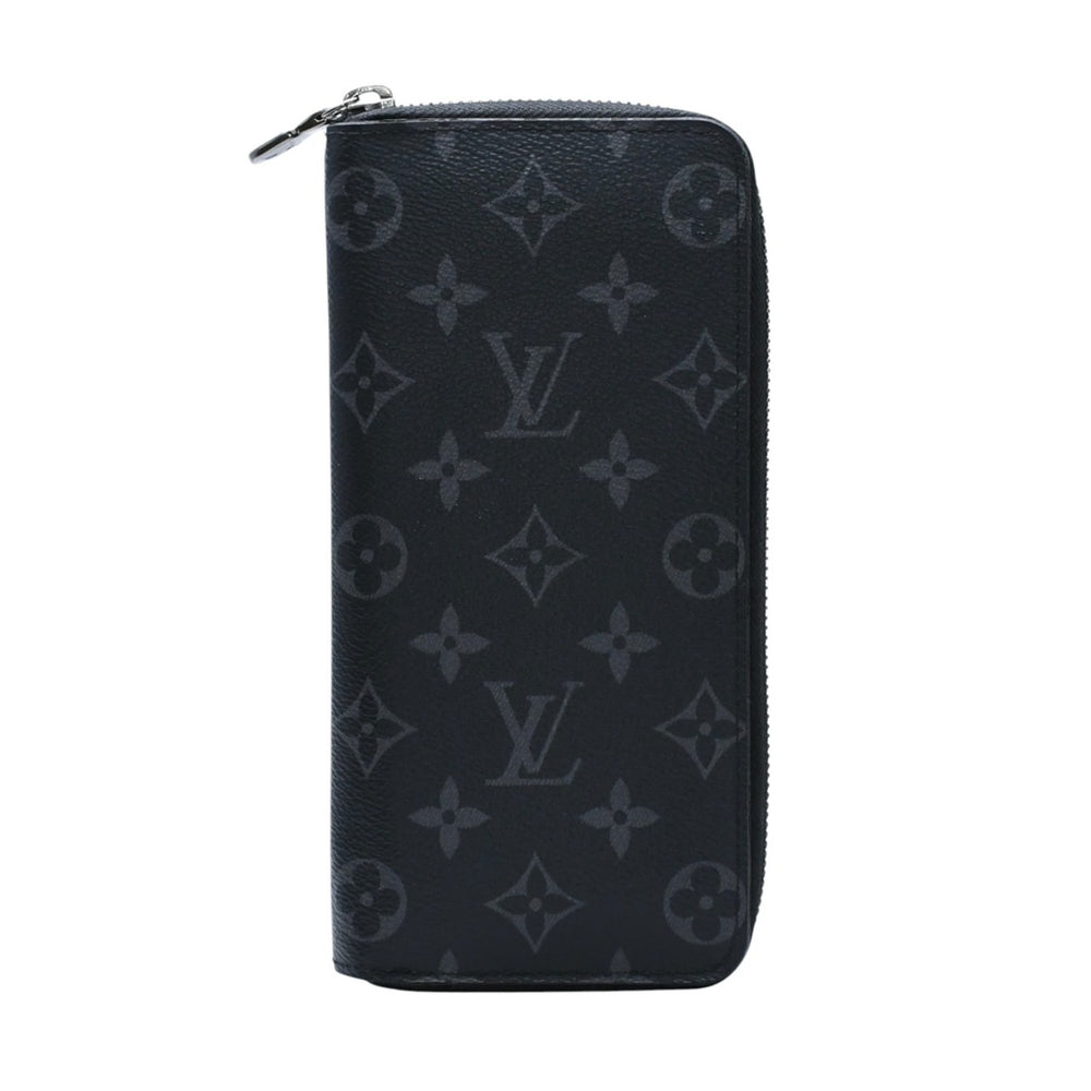 極美品 LOUIS VUITTON ルイヴィトン ジッピーウォレットヴェルティカル 長財布 モノグラムエクリプスキャンバス モノグラム ブラック シルバー金具 M62295 中古 4a003005