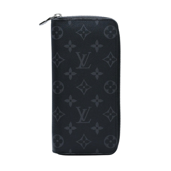 極美品 LOUIS VUITTON ルイヴィトン ジッピーウォレットヴェルティカル 長財布 モノグラムエクリプスキャンバス モノグラム ブラック シルバー金具 M62295 中古 4a003005