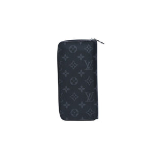 極美品 LOUIS VUITTON ルイヴィトン ジッピーウォレットヴェルティカル 長財布 モノグラムエクリプスキャンバス モノグラム ブラック シルバー金具 M62295 中古 4a003005