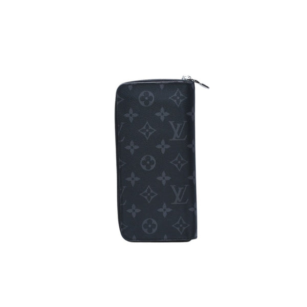 極美品 LOUIS VUITTON ルイヴィトン ジッピーウォレットヴェルティカル 長財布 モノグラムエクリプスキャンバス モノグラム ブラック シルバー金具 M62295 中古 4a003005