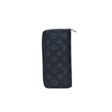 画像をギャラリービューアに読み込む, 極美品 LOUIS VUITTON ルイヴィトン ジッピーウォレットヴェルティカル 長財布 モノグラムエクリプスキャンバス モノグラム ブラック シルバー金具 M62295 中古 4a003005