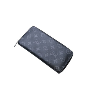 極美品 LOUIS VUITTON ルイヴィトン ジッピーウォレットヴェルティカル 長財布 モノグラムエクリプスキャンバス モノグラム ブラック シルバー金具 M62295 中古 4a003005
