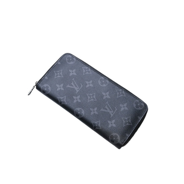 極美品 LOUIS VUITTON ルイヴィトン ジッピーウォレットヴェルティカル 長財布 モノグラムエクリプスキャンバス モノグラム ブラック シルバー金具 M62295 中古 4a003005