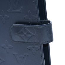 画像をギャラリービューアに読み込む, LOUIS VUITTON ルイヴィトン アジェンダMM モノグラムマット 手帳カバー メタリック調 ノワール レザー エンボス加工 廃盤 R20922 美品 中古 4a003021