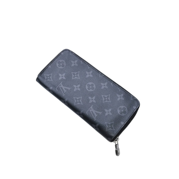 極美品 LOUIS VUITTON ルイヴィトン ジッピーウォレットヴェルティカル 長財布 モノグラムエクリプスキャンバス モノグラム ブラック シルバー金具 M62295 中古 4a003005