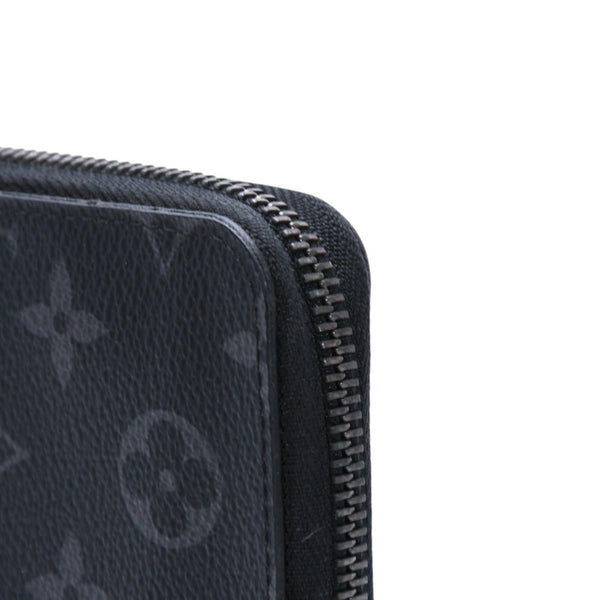 極美品 LOUIS VUITTON ルイヴィトン ジッピーウォレットヴェルティカル 長財布 モノグラムエクリプスキャンバス モノグラム ブラック シルバー金具 M62295 中古 4a003005