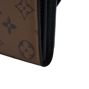 極美品 LOUIS VUITTON ルイヴィトン 山本寛斎 ポルトフォイユサラカブキマスク 長財布 2018 モノグラムリバースキャンバス エピレザー M67255 中古 4a003110