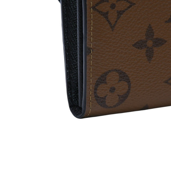 極美品 LOUIS VUITTON ルイヴィトン 山本寛斎 ポルトフォイユサラカブキマスク 長財布 2018 モノグラムリバースキャンバス エピレザー M67255 中古 4a003110