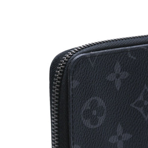 極美品 LOUIS VUITTON ルイヴィトン ジッピーウォレットヴェルティカル 長財布 モノグラムエクリプスキャンバス モノグラム ブラック シルバー金具 M62295 中古 4a003005