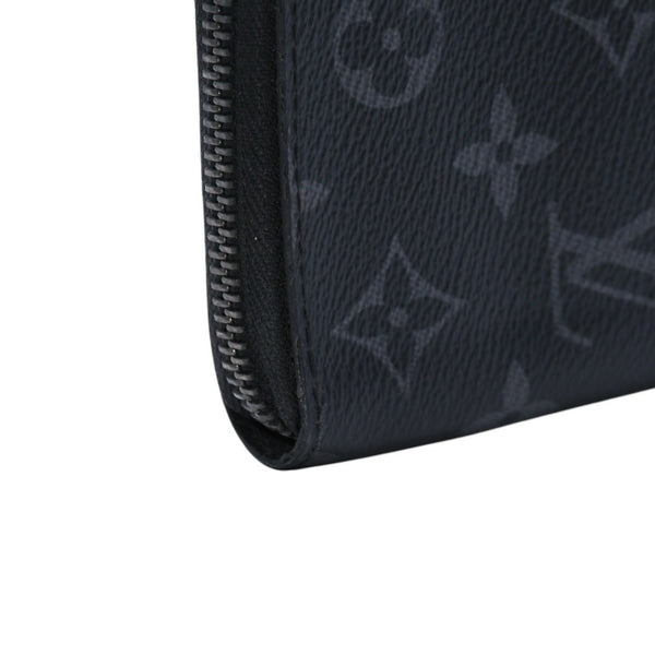 極美品 LOUIS VUITTON ルイヴィトン ジッピーウォレットヴェルティカル 長財布 モノグラムエクリプスキャンバス モノグラム ブラック シルバー金具 M62295 中古 4a003005