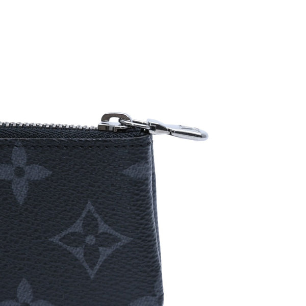 極美品 LOUIS VUITTON ルイヴィトン ポシェット クレ コインケース 小銭入れ M80905 モノグラム エクリプス ブラック 中古 4a003010