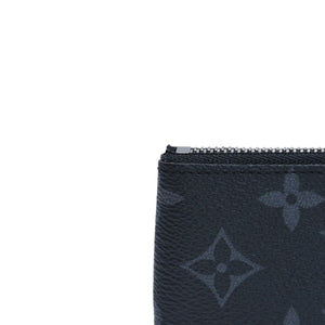 極美品 LOUIS VUITTON ルイヴィトン ポシェット クレ コインケース 小銭入れ M80905 モノグラム エクリプス ブラック 中古 4a003010
