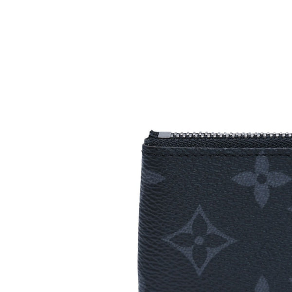 極美品 LOUIS VUITTON ルイヴィトン ポシェット クレ コインケース 小銭入れ M80905 モノグラム エクリプス ブラック 中古 4a003010